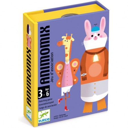 Jeu de Cartes Animomix Enfant - Dès 3 Ans - Djeco