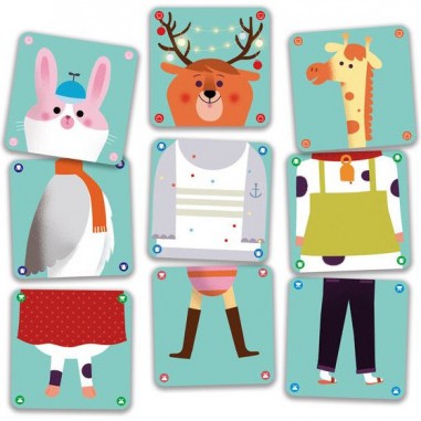 Jeu de Cartes Animomix Enfant - Dès 3 Ans - Djeco