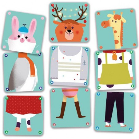 Jeu de Cartes Animomix Enfant - Dès 3 Ans - Djeco