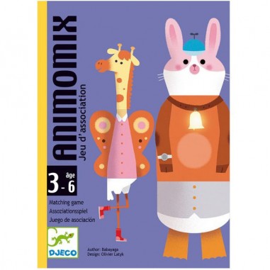 Jeu de Cartes Animomix Enfant - Dès 3 Ans - Djeco