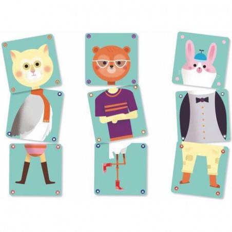 Jeu de Cartes Animomix Enfant - Dès 3 Ans - Djeco