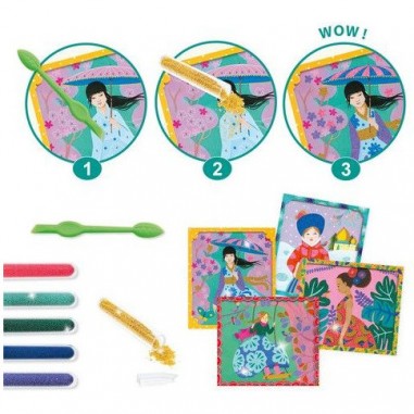 Microbilles autour du monde Artistic Beads - Djeco