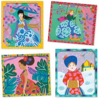 Microbilles autour du monde Artistic Beads - Djeco