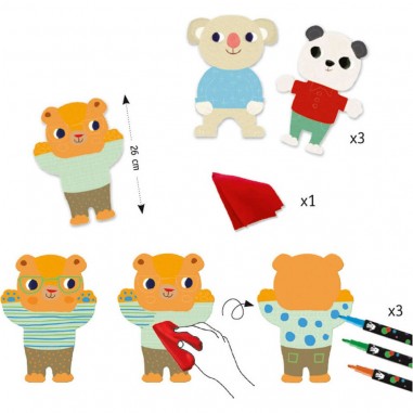 3 Ardoises Oursons - Djeco