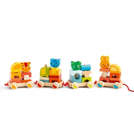 Cubes créaroule : mon petit train - Djeco