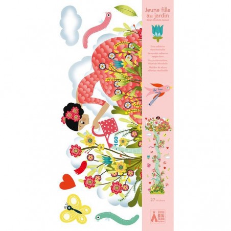 Toise Jeune fille au jardin - Djeco - Un jeu Djeco - Little Big Room By Djeco