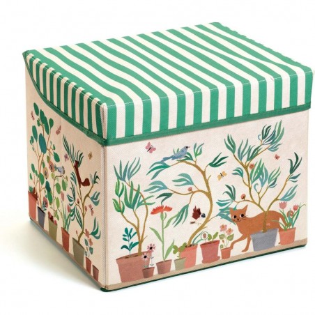 Coffre à jouets siège Jardin - Djeco - Djeco - Little Big Room By Djeco