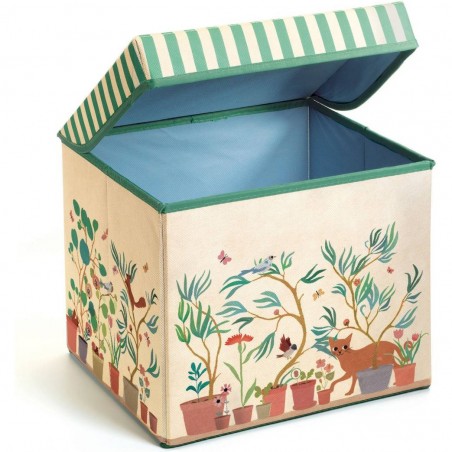 Coffre à jouets siège Jardin - Djeco - Djeco - Little Big Room By Djeco