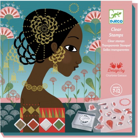 Tampons Motifs et parures - Activité créative enfant - Djeco