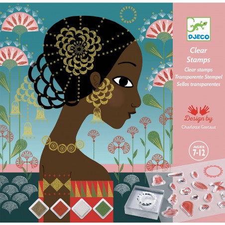 Tampons Motifs et parures - Activité créative enfant - Djeco
