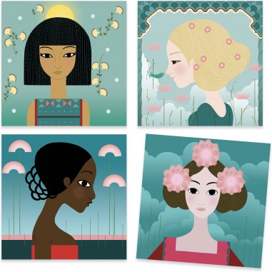 Tampons Motifs et parures - Activité créative enfant - Djeco