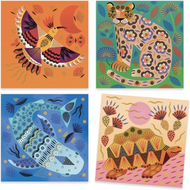 Tampons Motifs et pelages - Activité créative enfant - Djeco