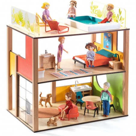 Maison de poupées meublée City House - Djeco