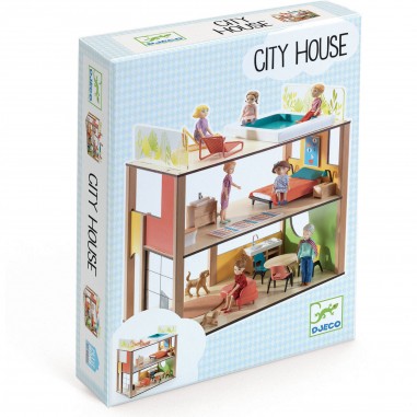 Maison de poupées meublée City House - Djeco