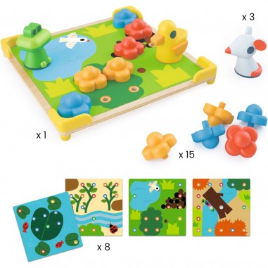 Mosaïco Ducky & Co - Jeu éducatif - Djeco