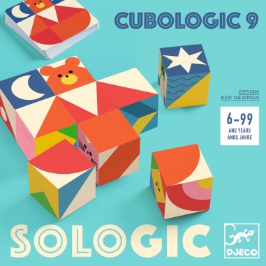 Cubologic 9 Sologic - Casse-tête en bois - Djeco