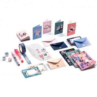 Lovely Paper Mini Coffret Cécile - Djeco - Lovely Paper By Djeco