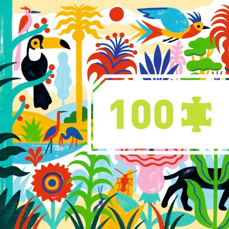 Puzzle Gallery Jungle 100 pcs - Djeco