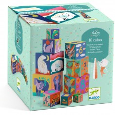 Empilable carré Animaux Sauvages - Djeco