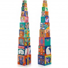 Empilable carré Animaux Sauvages - Djeco 2