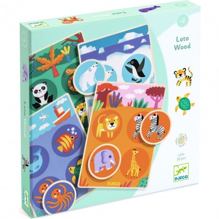 Loto Wood - Jeu éducatif en bois - Djeco
