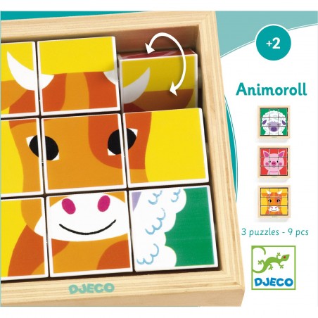 Animoroll - Jeu éducatif en bois - Djeco