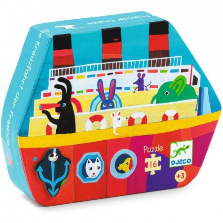 La croisière des amis Puzzle 16 pièces - Djeco
