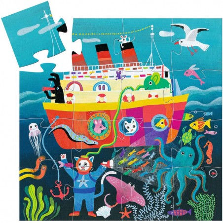 La croisière des amis Puzzle 16 pièces - Djeco