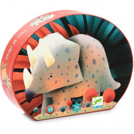 Puzzle 24 pièces Téo le dino - Djeco