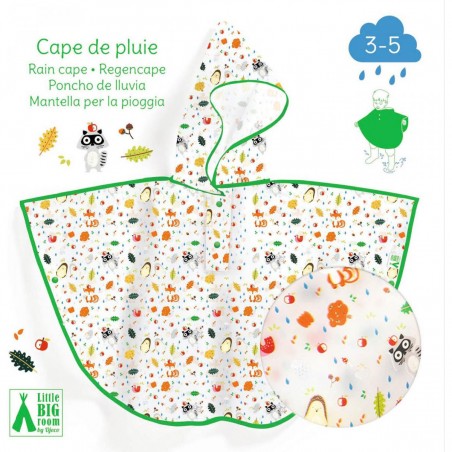 Cape de pluie Sous-bois - Accessoire enfant - Djeco