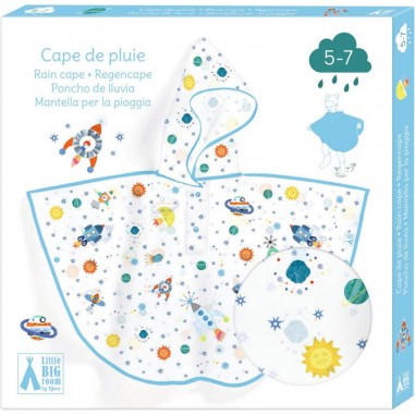 Cape de pluie Fusée - Accessoire enfant - Djeco