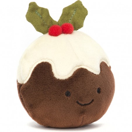 Peluche pudding de Noël de Collection Festive Folly - Jellycat