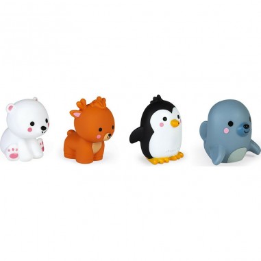 5 Pcs Mini jouet animal polaire  figurines durables pour animaux