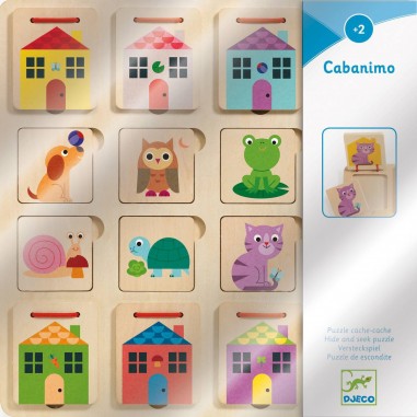Puzzle cabanimo - puzzle bois 2 ans - Djeco