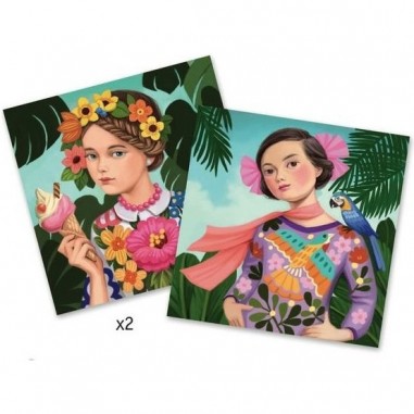 Tableaux de sequins Espiègles et coquettes - Djeco