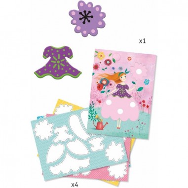 Feutres Magiques - Les jolies robes de Marie - Un jeu - Djeco