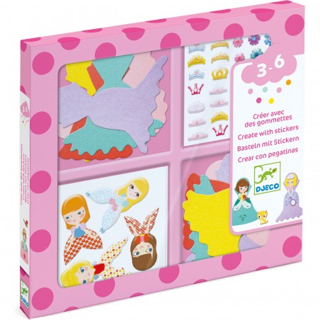Gommettes : j'aime les princesses - Djeco