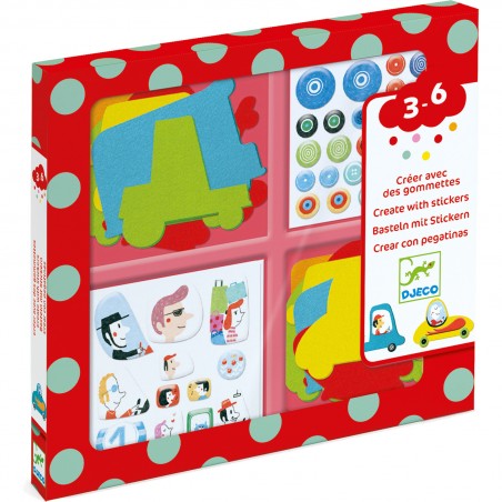 Gommettes : j'aime les voitures - Djeco