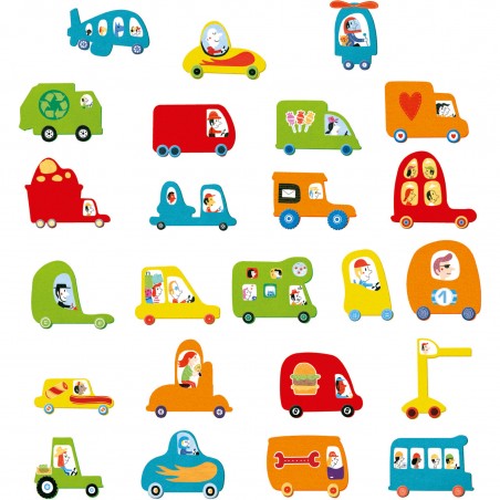 Gommettes : j'aime les voitures - Djeco