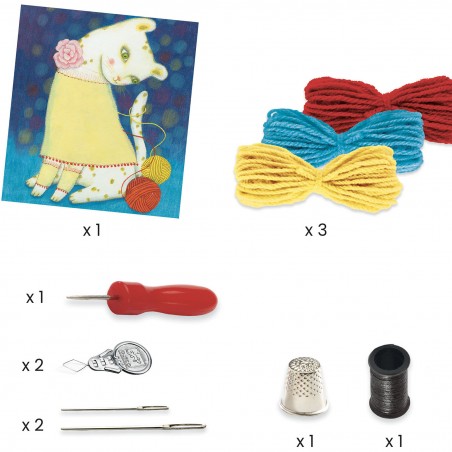 Tissage de laine - Pull et pelotes - Un jeu - Djeco