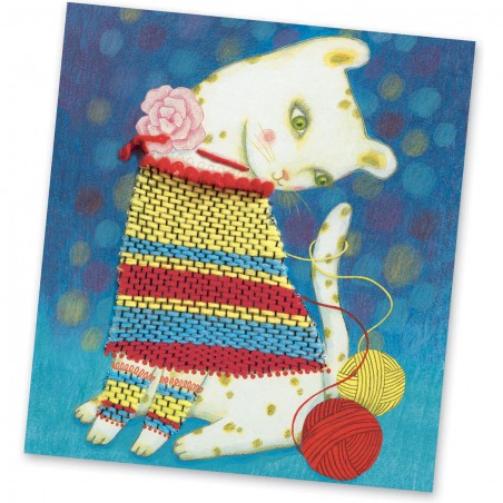 Tissage de laine - Pull et pelotes - Un jeu - Djeco