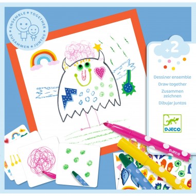 Dessiner ensemble - Les petits monstres - Djeco