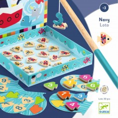 Jeu éducatif bois +3y navy-loto - Djeco