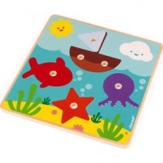 Jeu en bois à visser Janod - Animaux de la mer 2
