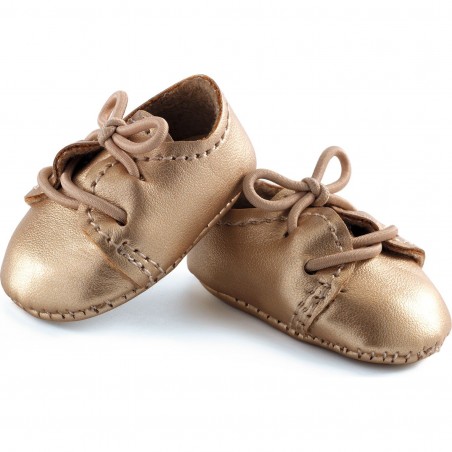 Pomea -Vêtements de poupées - Chaussures dorées - Djeco