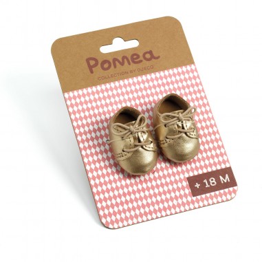 Pomea -Vêtements de poupées - Chaussures dorées - Djeco