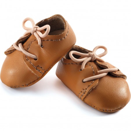 Pomea -Vêtements de poupées - Chaussures marron - Djeco