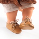 Pomea -Vêtements de poupées - Chaussures marron - Djeco