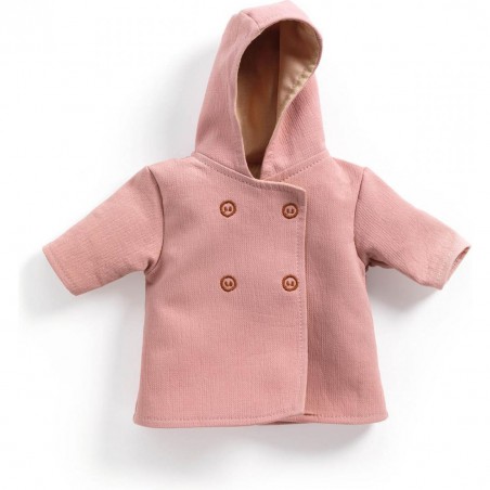 Pomea -Vêtements de poupées - Manteau à  capuche - Djeco