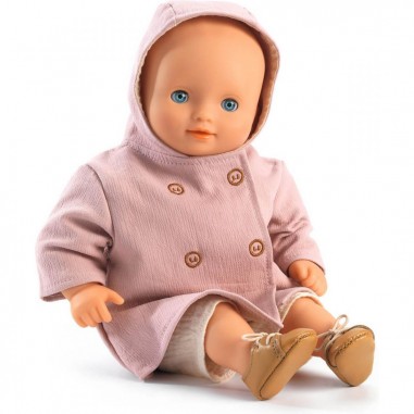 Pomea -Vêtements de poupées - Manteau à  capuche - Djeco